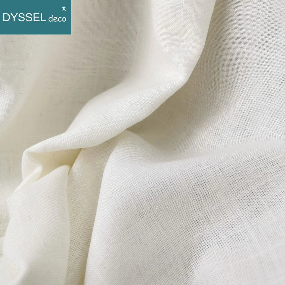 Modern Linen Sheer Grommet Curtains