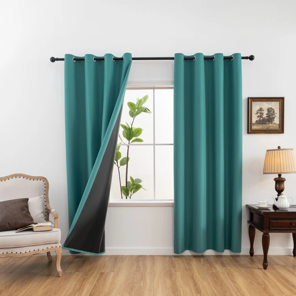Modern Blackout Curtains Coated Lining