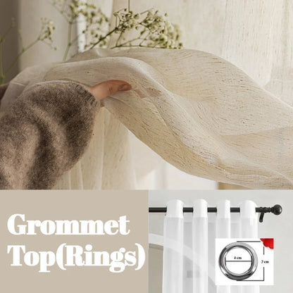 Linette S-Fold Linen Sheer Drape