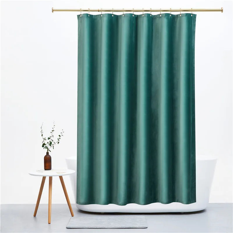 Nordique Velvet Shower Curtain Set