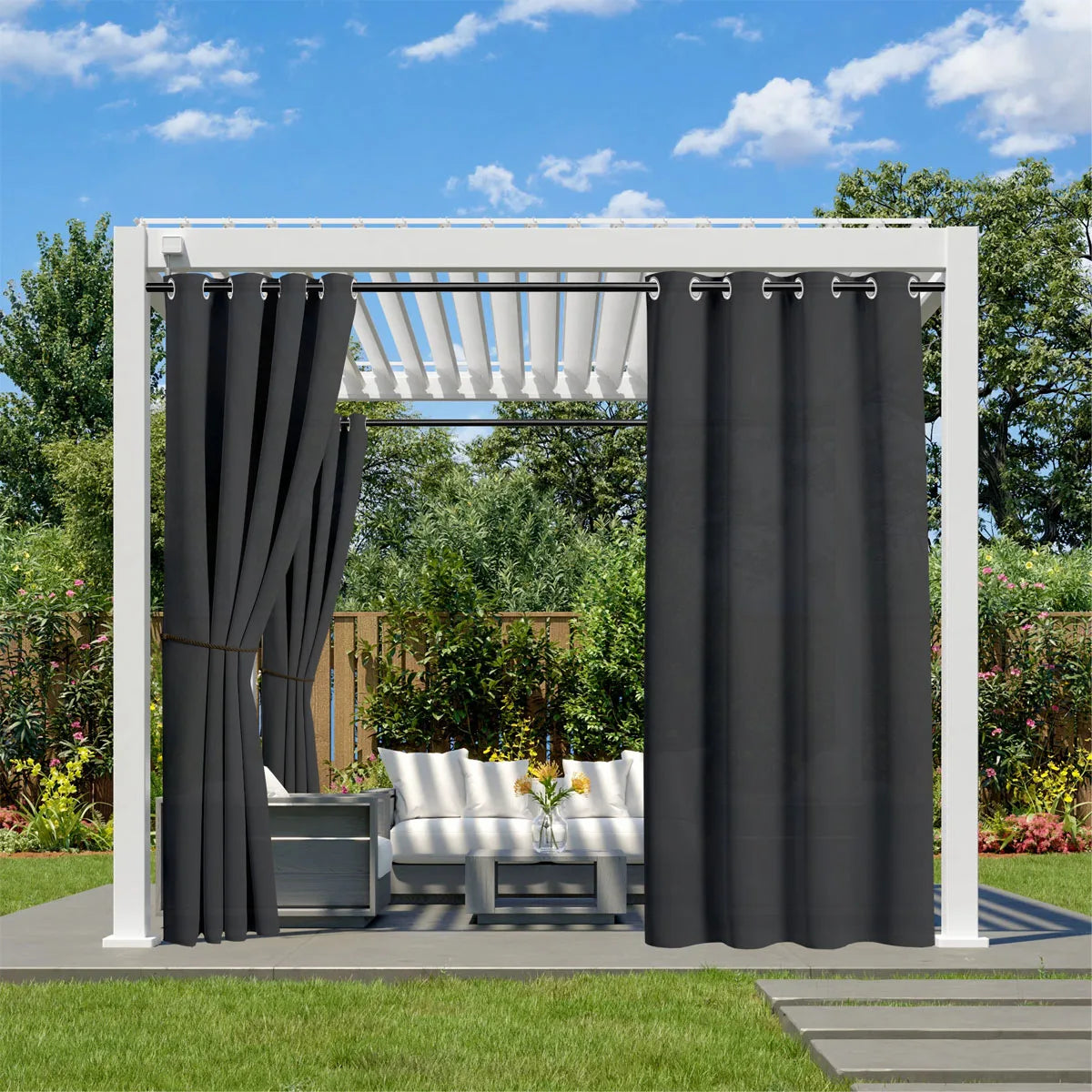 Pavilion Grommet Outdoor Curtain
