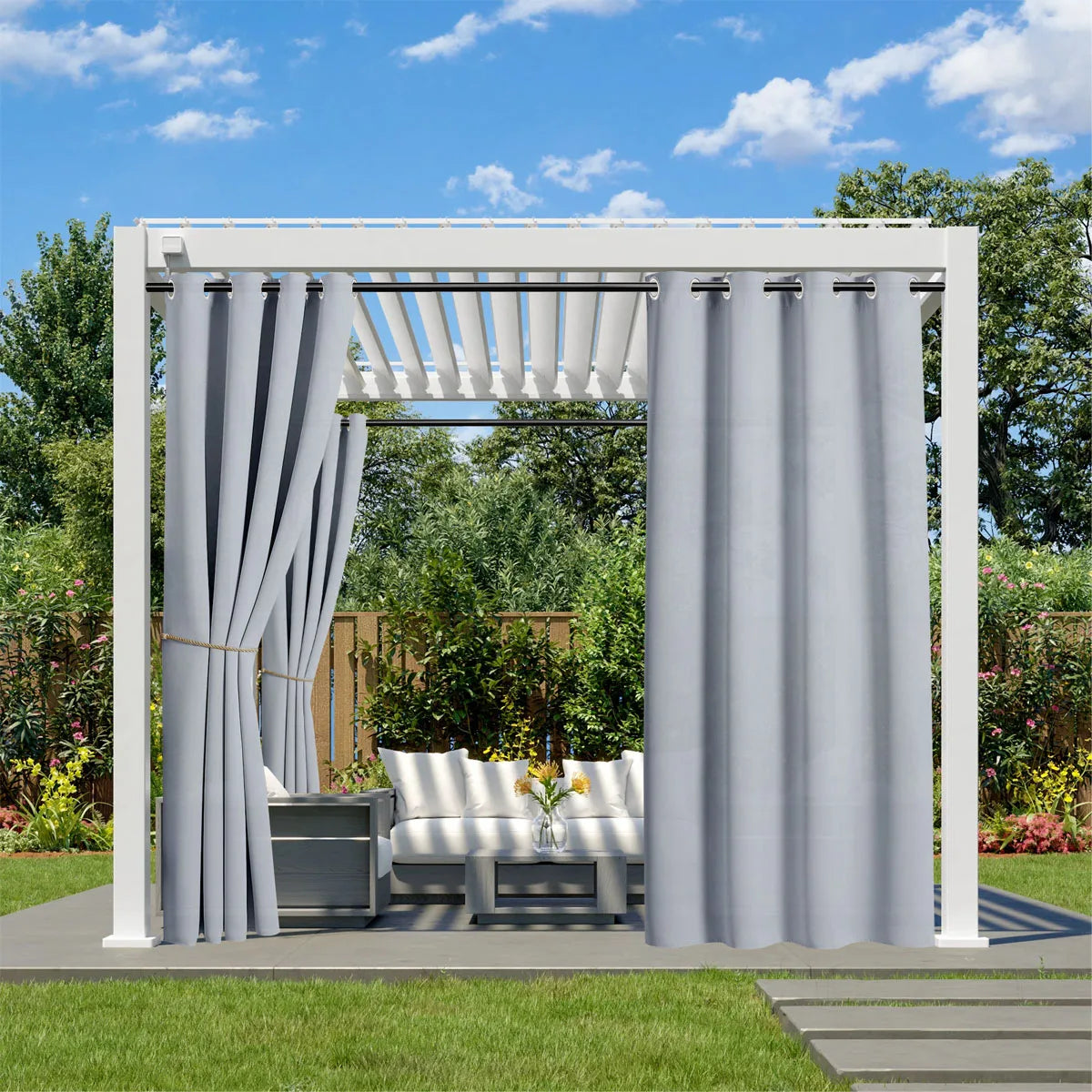 Pavilion Grommet Outdoor Curtain