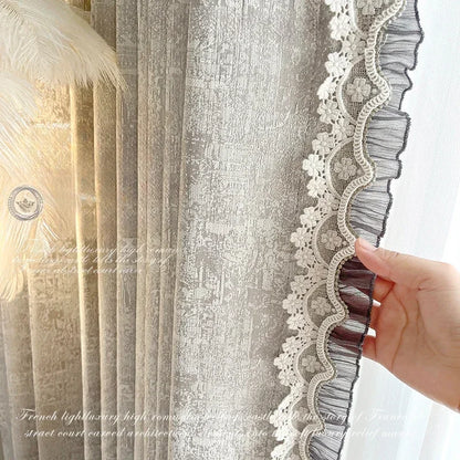 Chantilly Jacquard Chenille Lace Drape