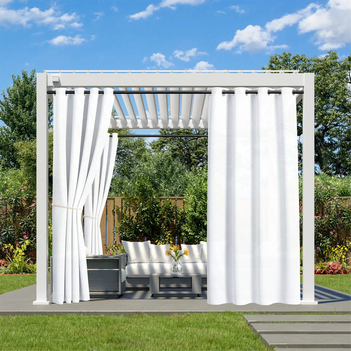 Pavilion Grommet Outdoor Curtain