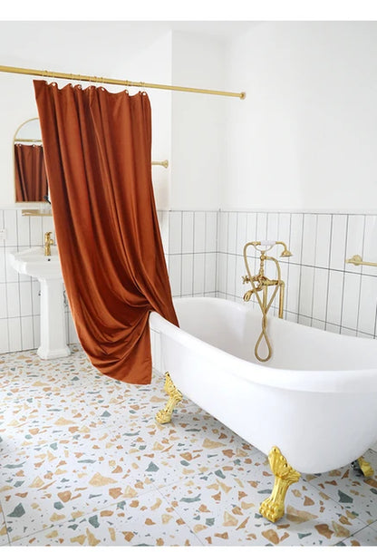 Nordique Velvet Shower Curtain Set
