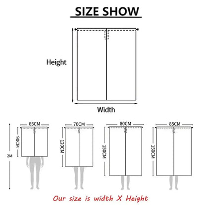 VIKAMA Japanese-Style Cute Cat Door Curtain - Half-Length Light-Blocking Curtain Ideal for Sake Bars and Restaurants