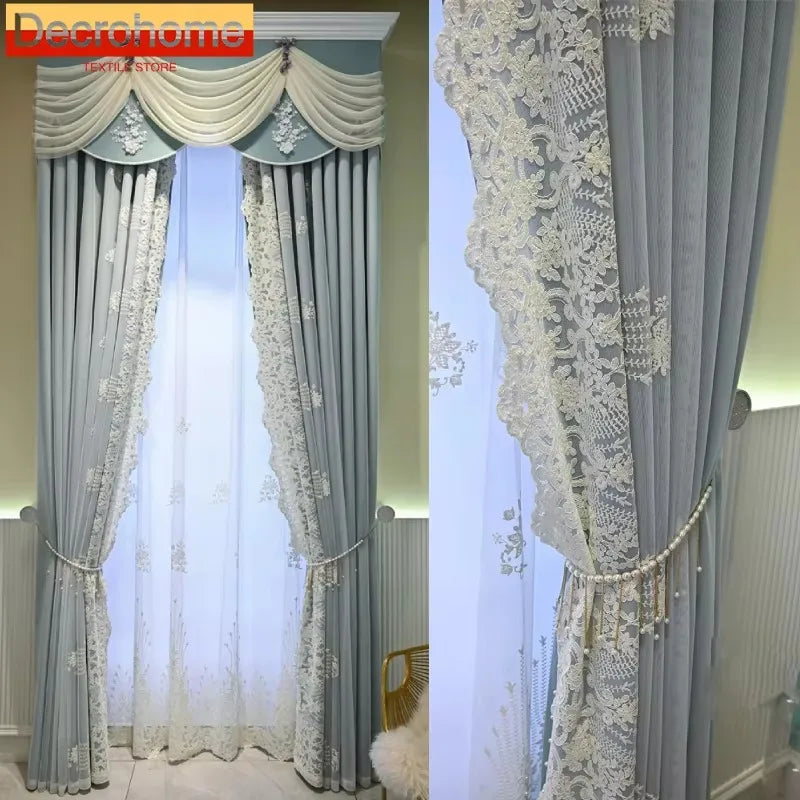 Provence Chenille Embroidered Drape