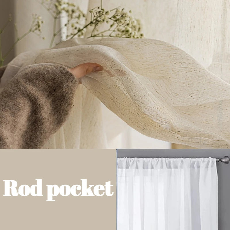 Linette S-Fold Linen Sheer Drape