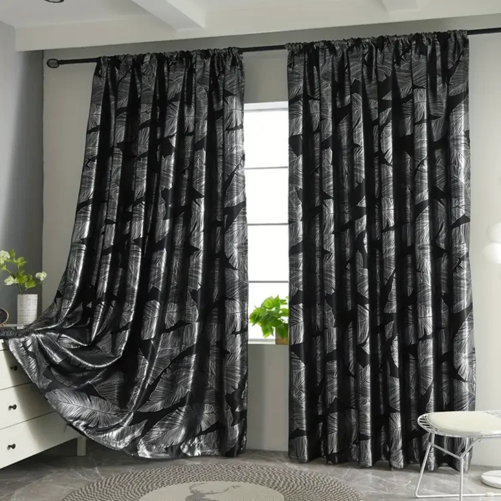 Aurelia Leaf Blackout Drapery