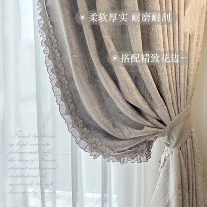 Chantilly Jacquard Chenille Lace Drape