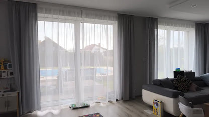 Custom White Sheer Curtains