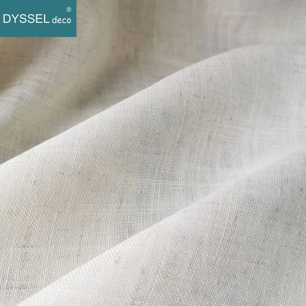 Modern Linen Sheer Grommet Curtains