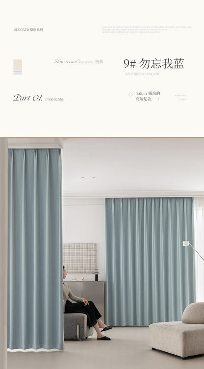 French Chenille Velvet Blackout Curtains