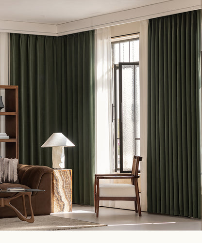 French Chenille Velvet Blackout Curtains
