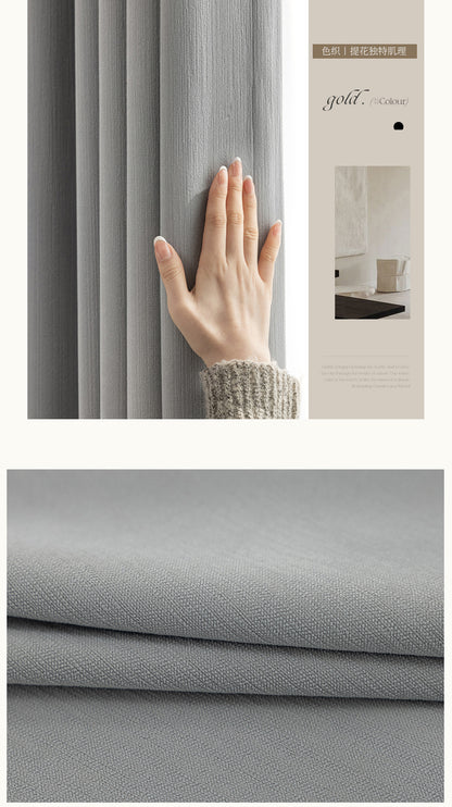 French Chenille Velvet Blackout Curtains
