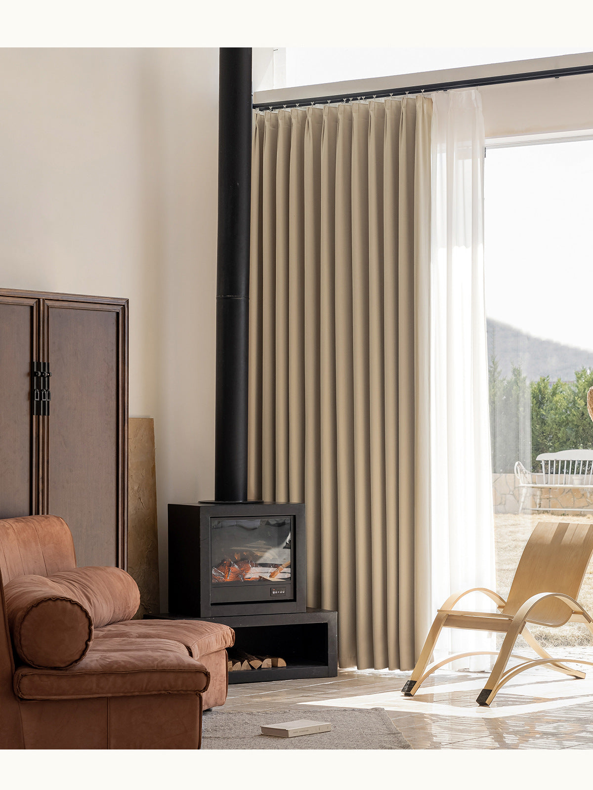 French Chenille Velvet Blackout Curtains