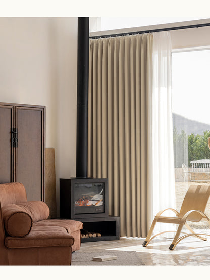 French Chenille Velvet Blackout Curtains