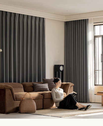 French Chenille Velvet Blackout Curtains