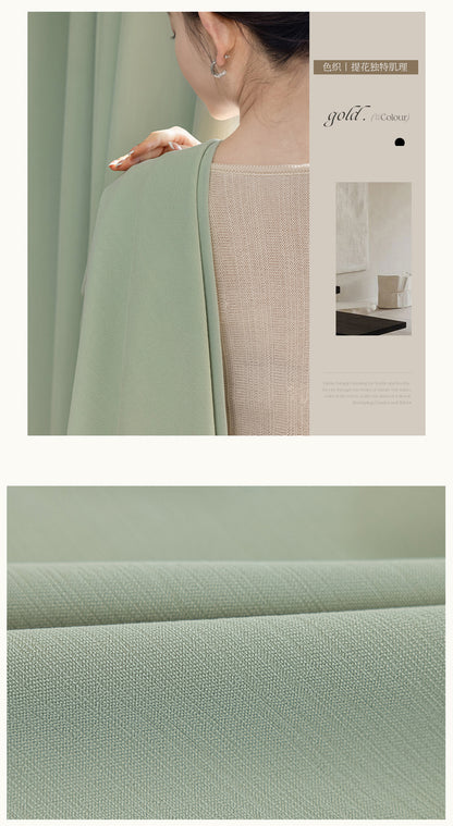 French Chenille Velvet Blackout Curtains