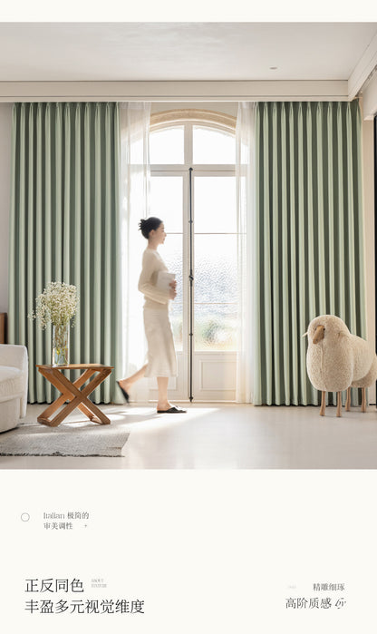 French Chenille Velvet Blackout Curtains