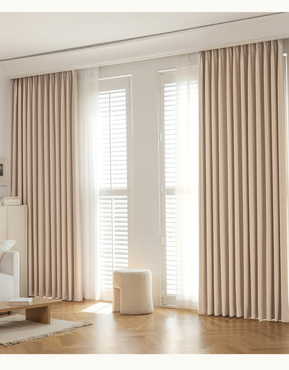 French Chenille Velvet Blackout Curtains