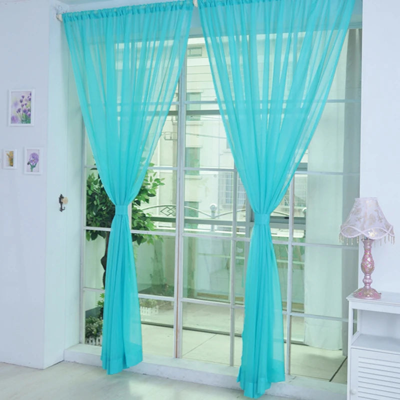Transparent Gauze Sheer Curtains