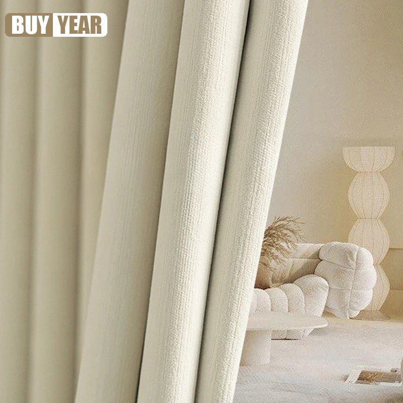 French Chenille Velvet Blackout Curtains