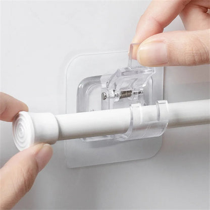 Self-Adhesive Curtain Rod Clip Hooks