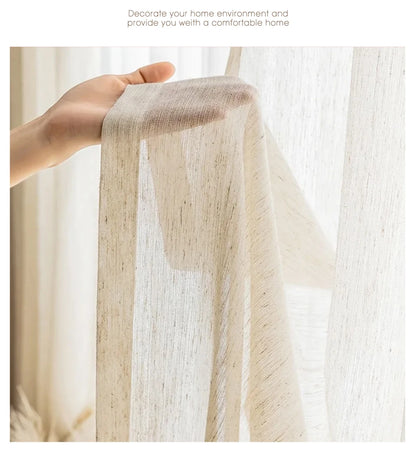 Japan Flax Linen Sheer Curtains