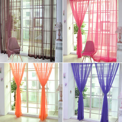 Transparent Gauze Sheer Curtains