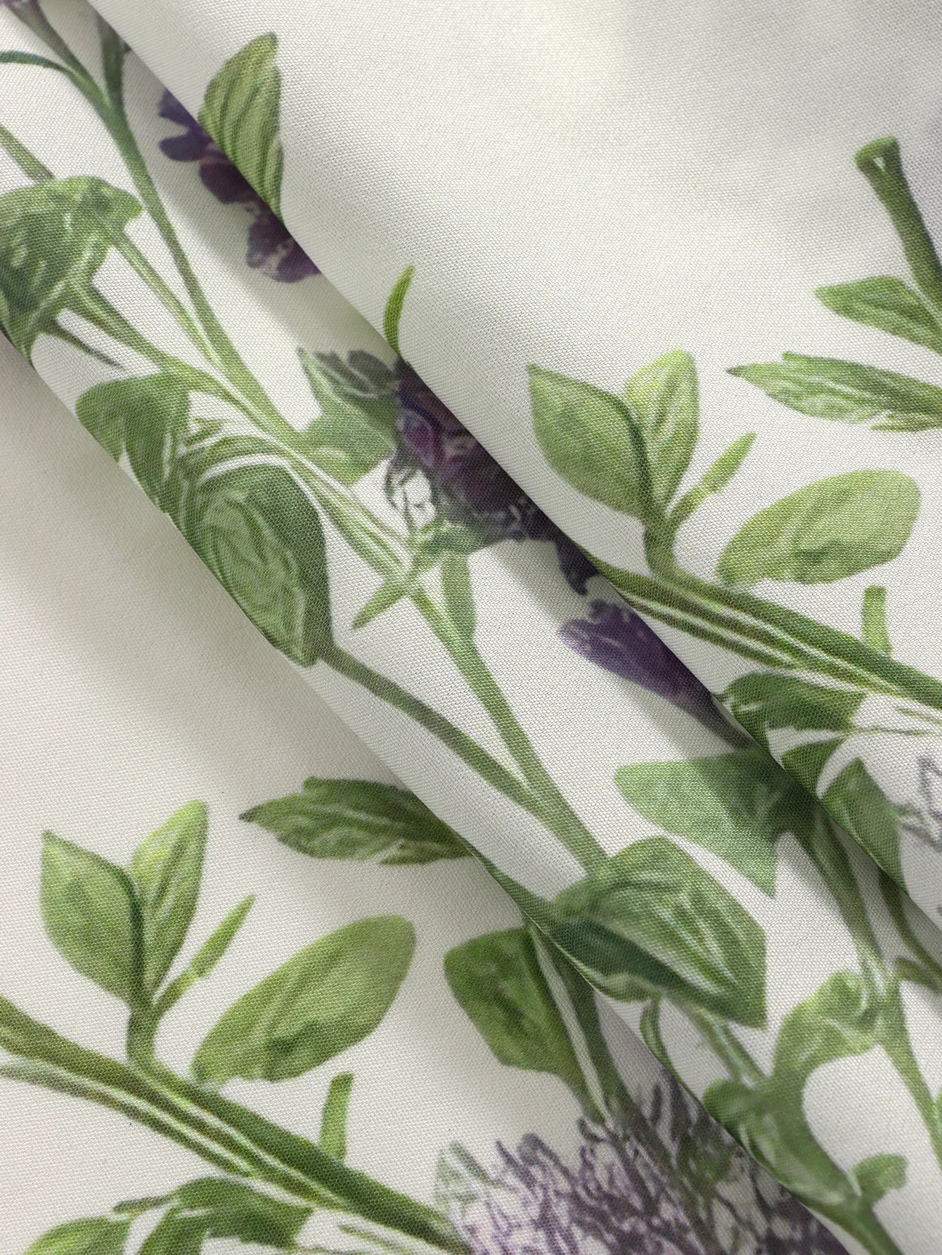 Butterfly Lavender Short Curtains