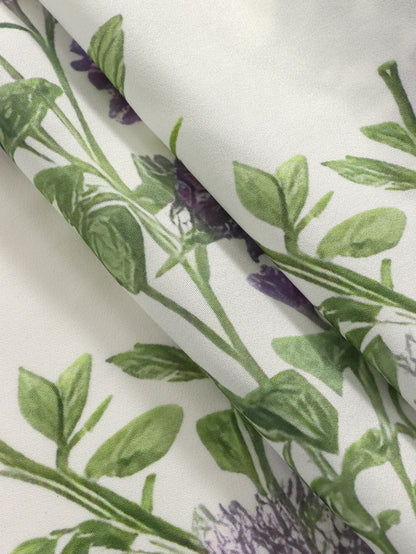 Butterfly Lavender Short Curtains