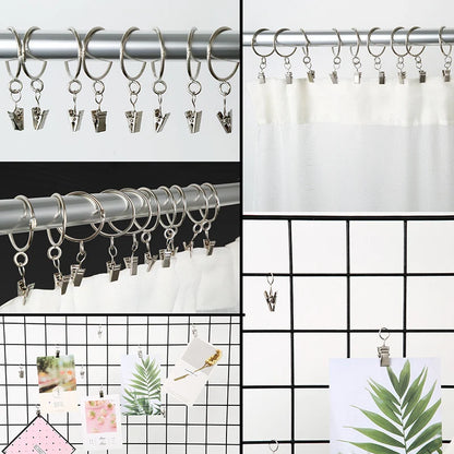Premium Steel Curtain Clip Hooks