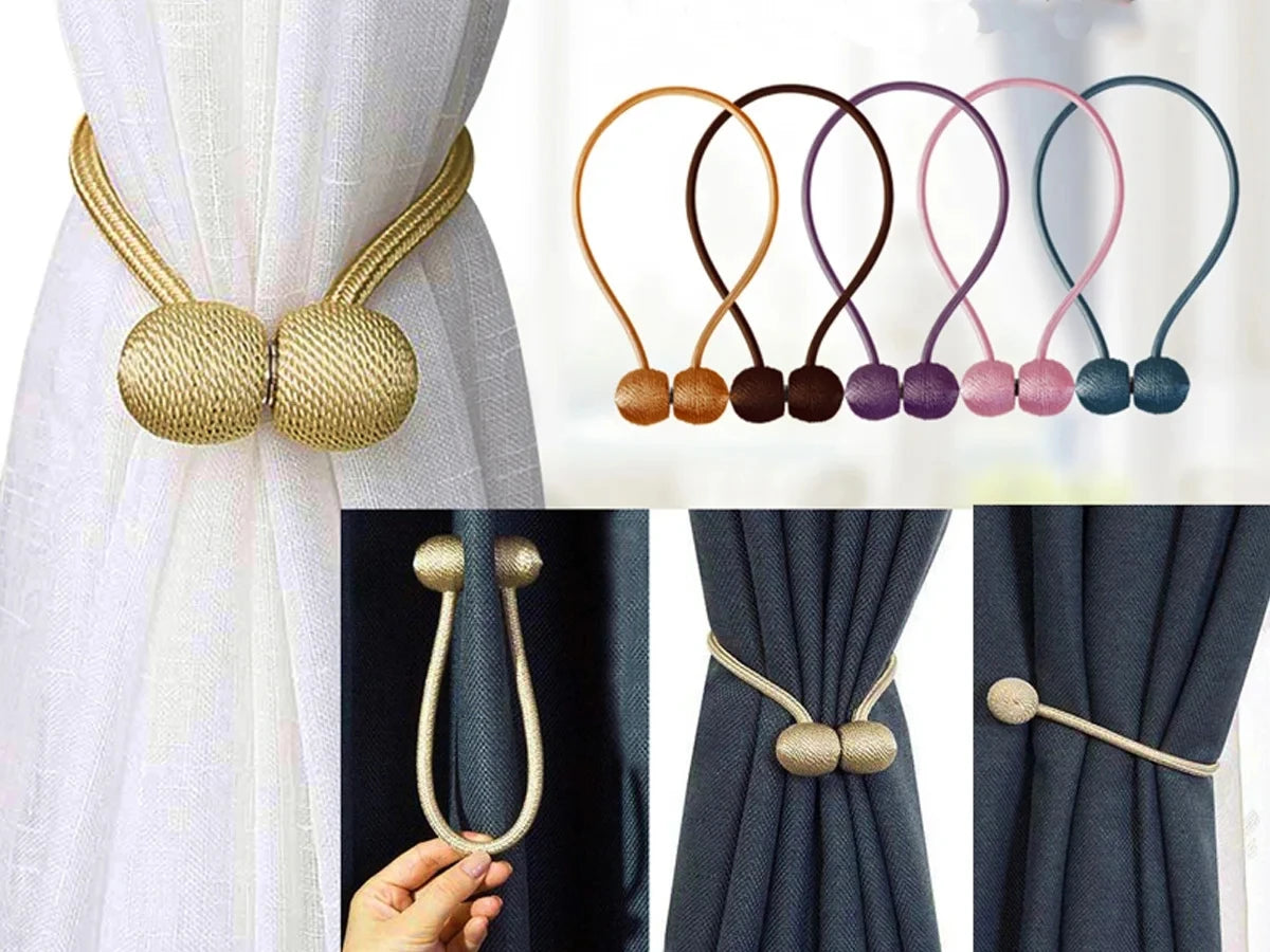 Magnetic Curtain Tieback Clips