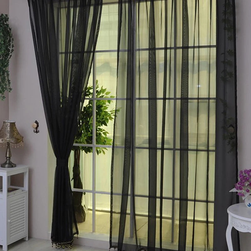 Transparent Gauze Sheer Curtains