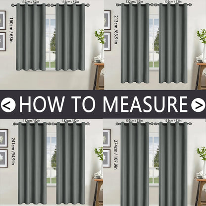 Modern Blackout Curtains Coated Lining