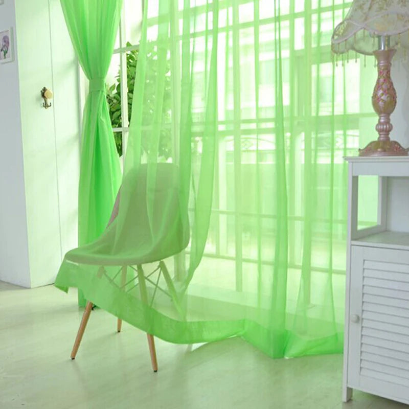 Transparent Gauze Sheer Curtains