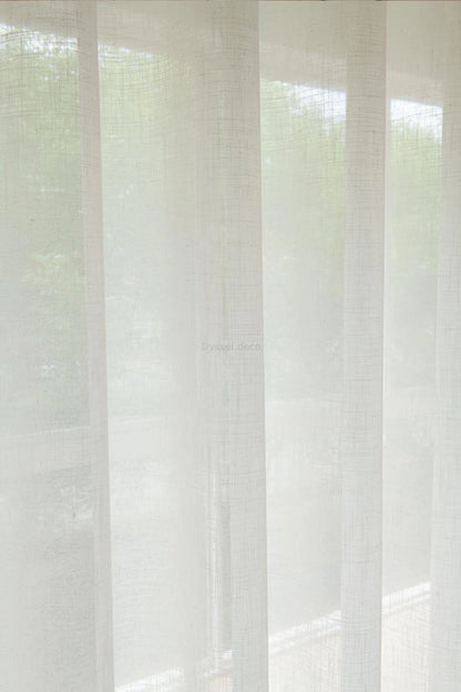 Modern Linen Sheer Grommet Curtains