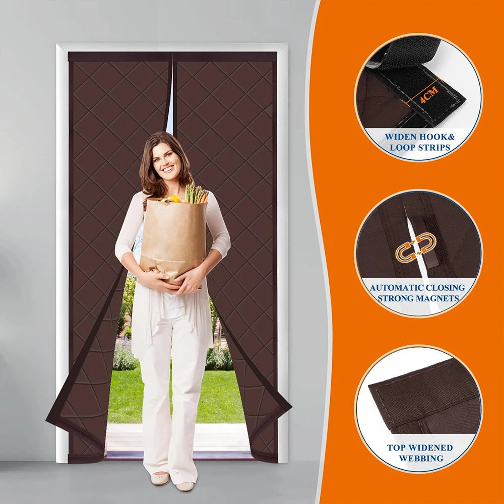 Magnetic Thermal Insulated Door Curtain