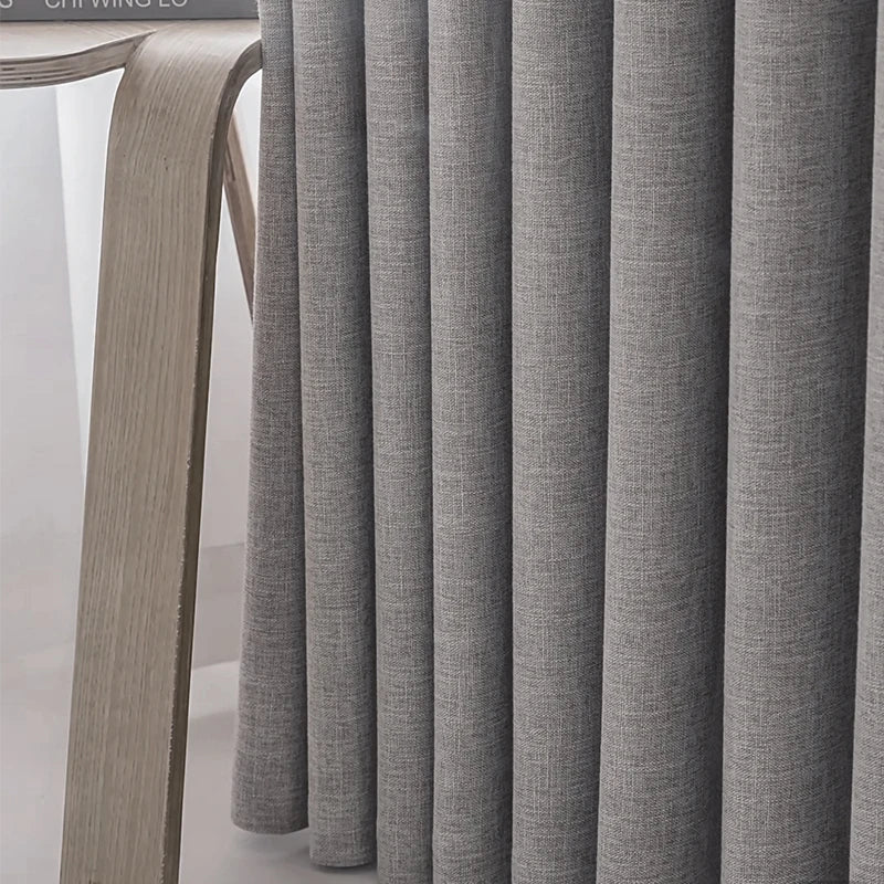 Asazal Linen Blackout Curtains