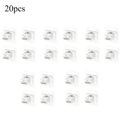 Self-Adhesive Curtain Rod Clip Hooks