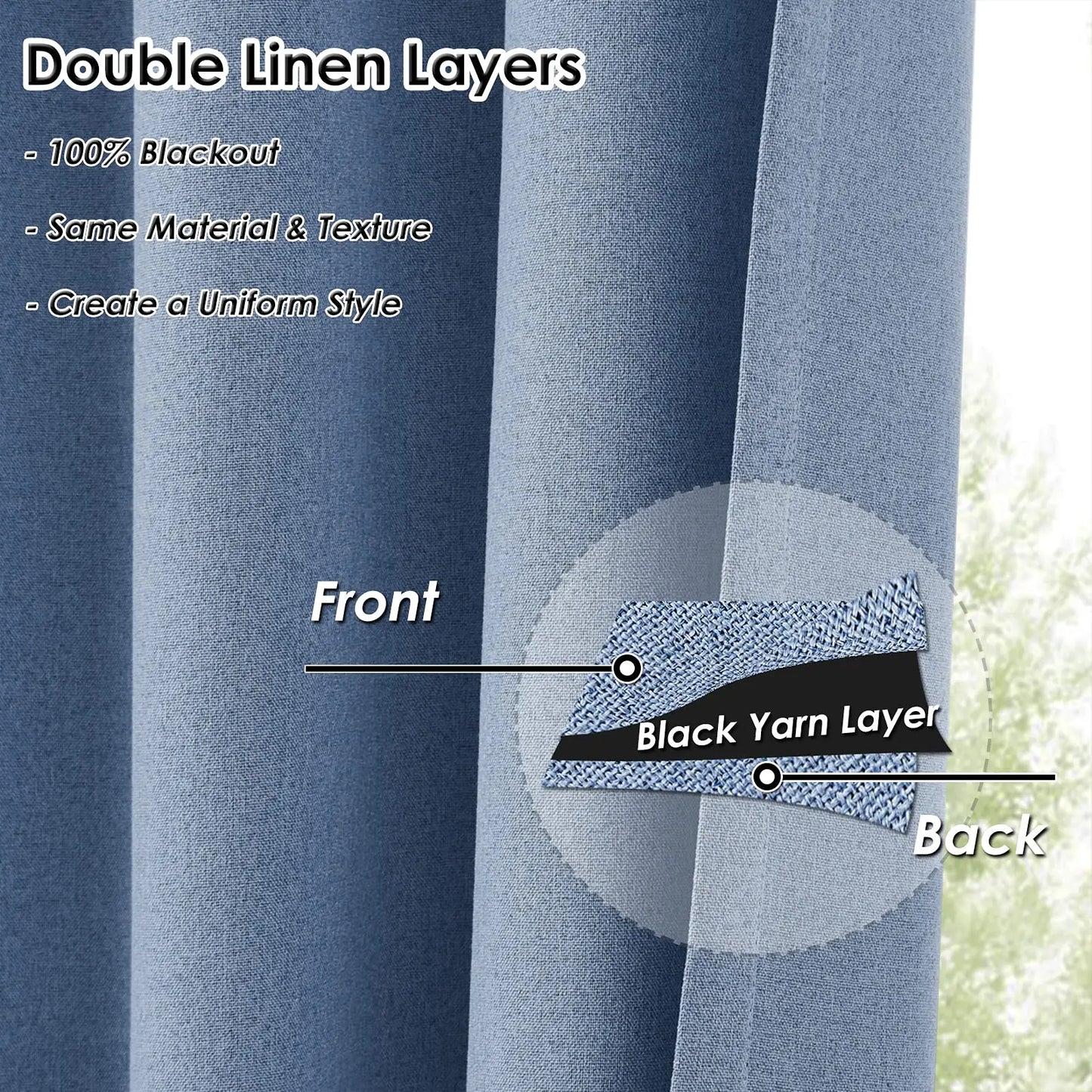 Extra Long Custom Blackout Curtains