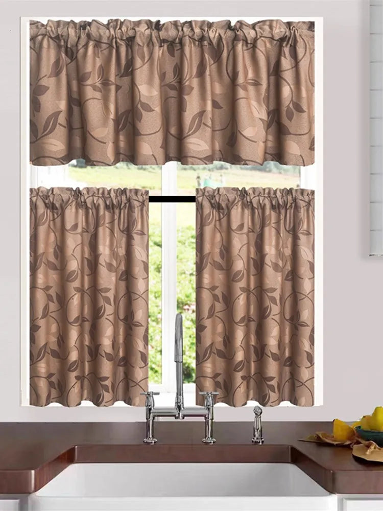 Rod Pocket Blackout Curtains with Valance