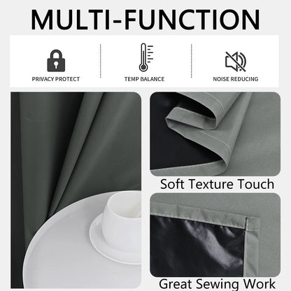 Modern Blackout Curtains Coated Lining