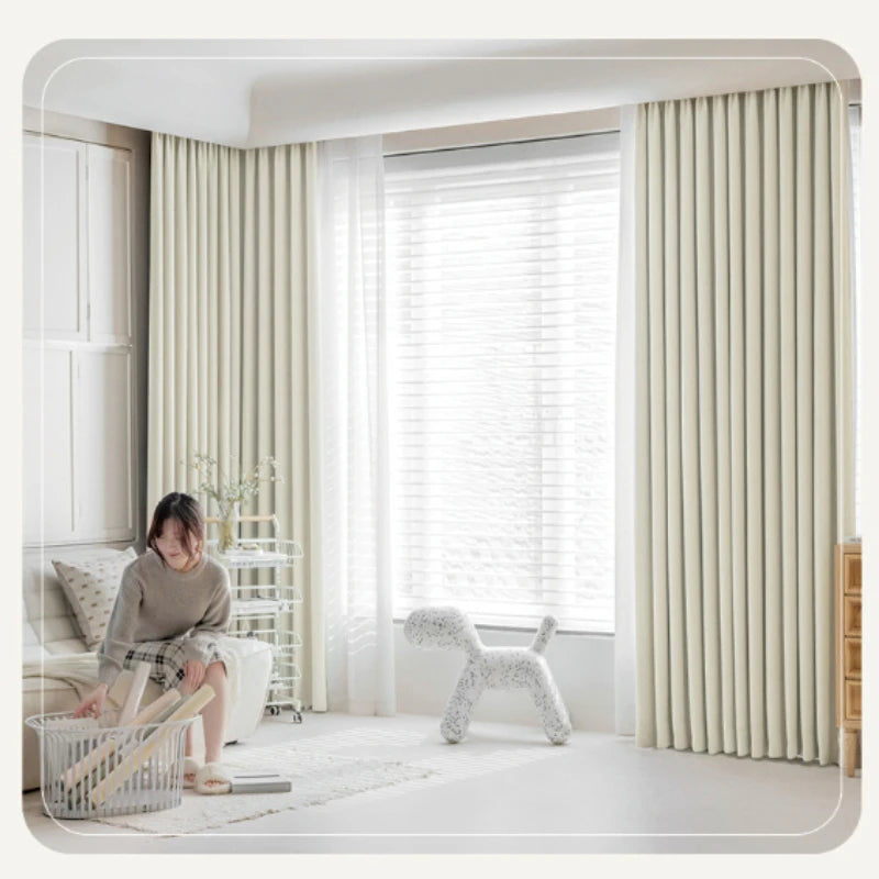 French Chenille Velvet Blackout Curtains