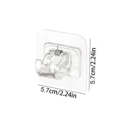 Self-Adhesive Curtain Rod Clip Hooks