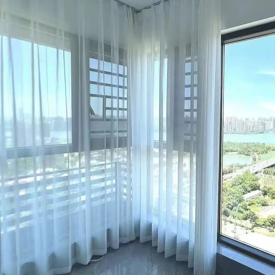 Custom White Sheer Curtains