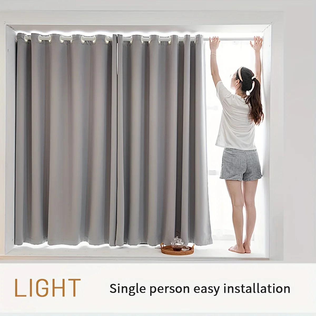 Modern Blackout Curtains Coated Lining