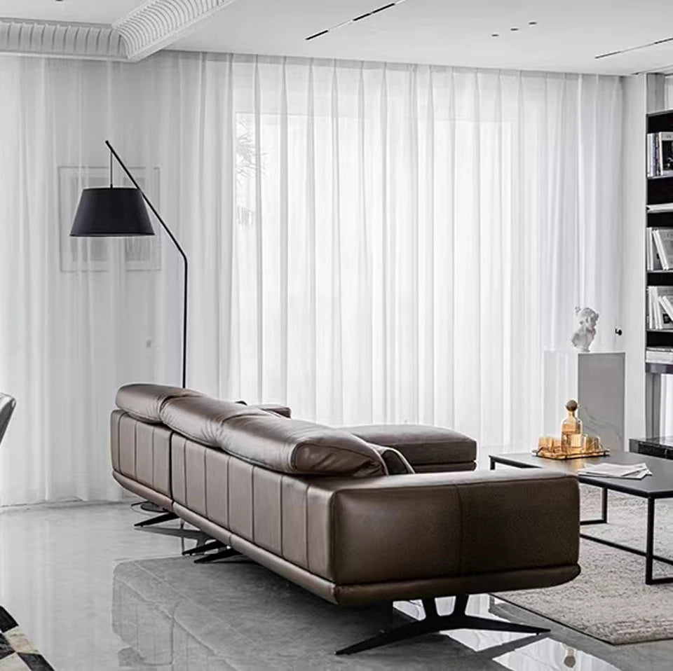 Asazal Sheer Tulle Window Curtains