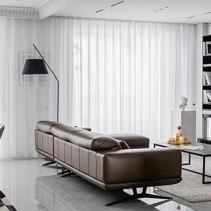 Asazal Sheer Tulle Window Curtains